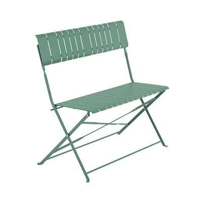 Outdoor Steel Slats Folding Bench