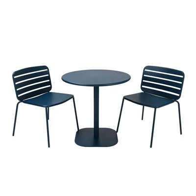 Round Table With Stackable Chairs Set