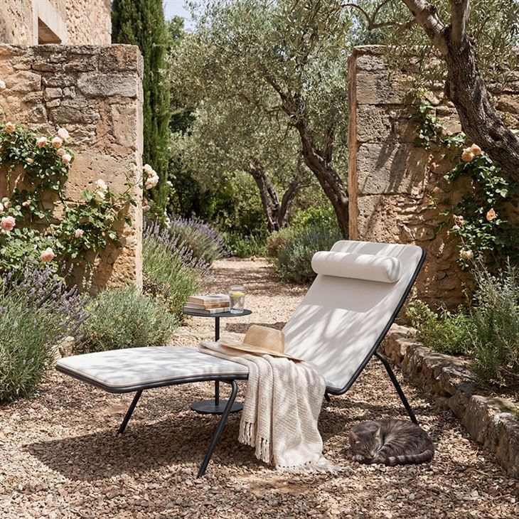 Outdoor Chaise Lounge Chair Set Of 2, Metal Frame Patio Lounger With Side Table & Removable Cushions factory